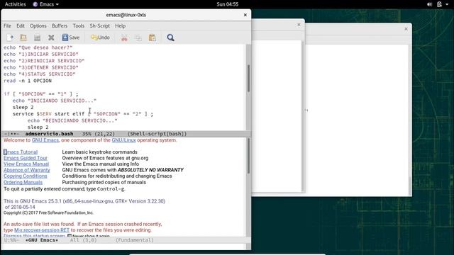Creacion de script para administrar servicios, utilizando cron en OpenSUSE LEAP 15.0 смотреть онлайн