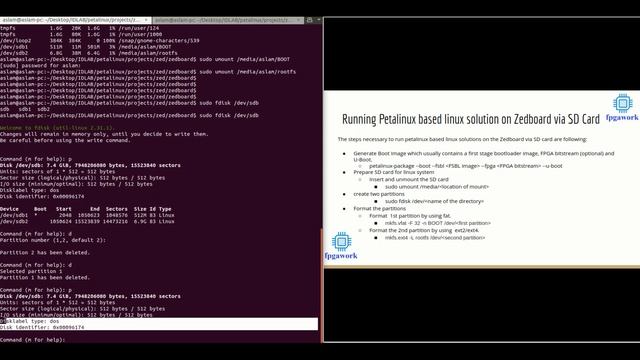 Running Petalinux based linux system on Zedboard via jtag and SD card смотреть онлайн