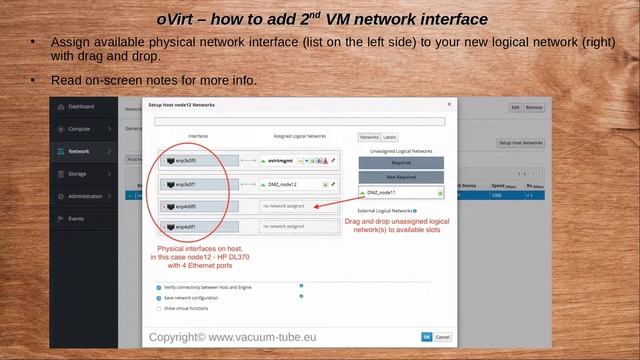 oVirt - how to add 2nd (DMZ) network interface for virtual machines смотреть онлайн