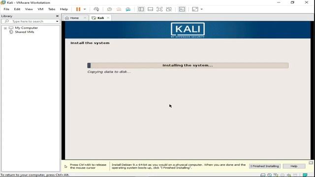 Install Kali Linux On VMware Virtual Machine 2019 смотреть онлайн