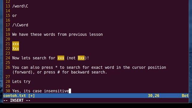 Vim Tutorial - Search - Part 2 смотреть онлайн