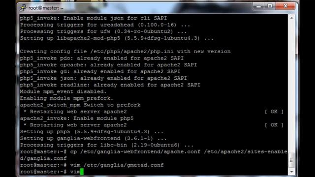 Creating a virtual cluster: Ubuntu. Part 7 (Ganglia) смотреть онлайн