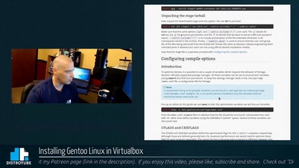 Installing Gentoo Linux in Virtualbox (Part 1)