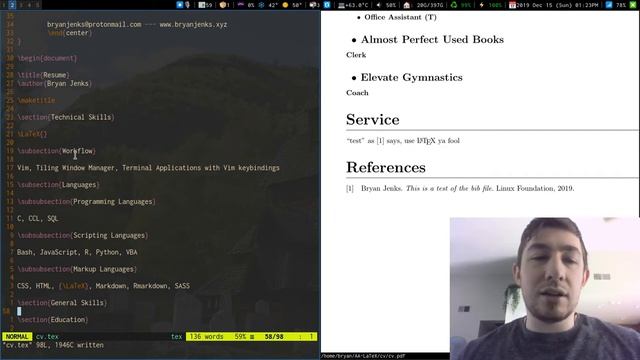 LaTeX, Biber, and Live Compilation on Arch Linux смотреть онлайн