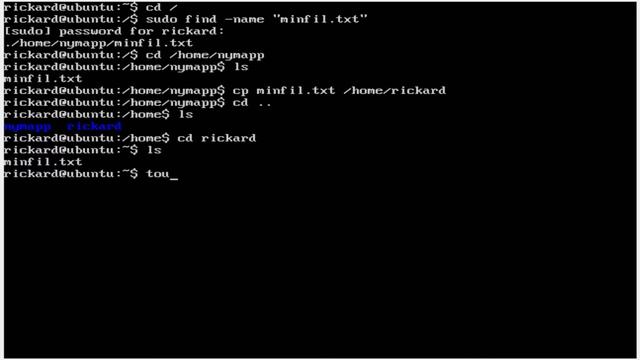 Linux på svenska - 5 - find, cp och cat смотреть онлайн