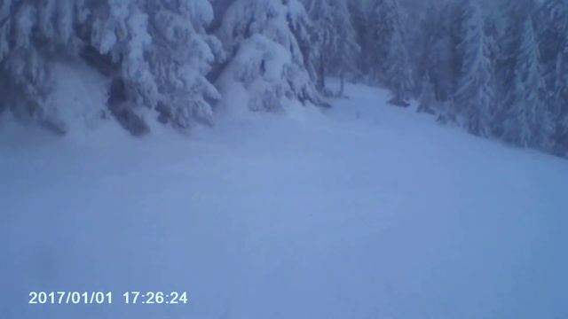 Драгобрат 2019, спуск між смерек 😆 Частина 2 смотреть онлайн