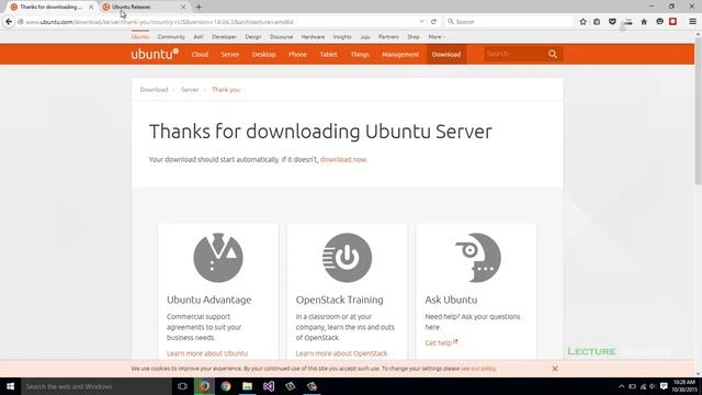 Downloading Ubuntu Server смотреть онлайн