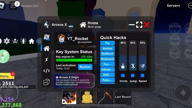 แจกตัวรันสคริปต์ Arceus X (android,ios) อัปเดตล่าสุดไม่เด้ง ไม่หลุดแน่นอนเล่นได้จริง! ด่วนๆ!!✅