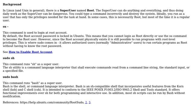 Ubuntu: What is the difference between 'su -' , 'sudo bash' and 'sudo sh'? (2 solutions!) смотреть онлайн
