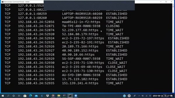 Netstat(Network Commands) in TCP/IP Network