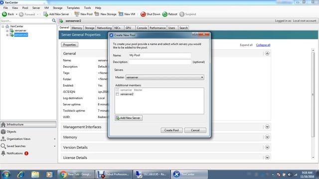 Creating Pool in XenServer in Hindi смотреть онлайн