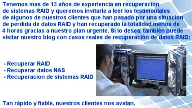 Recuperación datos RAID. Recuperar datos RAID Madrid смотреть онлайн