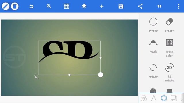 Professional Logo Design | How To Make 3D Logo On Pixellab | SR Logo