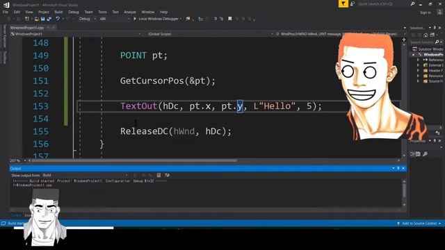 [WIN32]GetCursorPos()커서의 위치에 글자 찍어~! смотреть онлайн