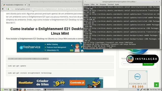 Instalando o Enlightenment E21 Desktop no Linux Mint смотреть онлайн