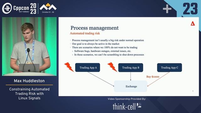 Lightning Talk: Constraining Automated Trading Risk with Linux Signals - Max Huddleston CppCon 202 смотреть онлайн