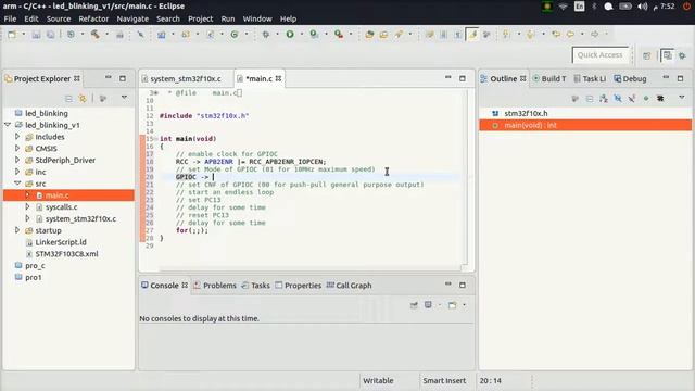 STM32 Development Tutorial 1 Led Blinking смотреть онлайн