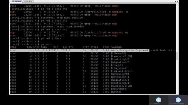process and jobs- systemctl, ps, kill, top, cronjob смотреть онлайн