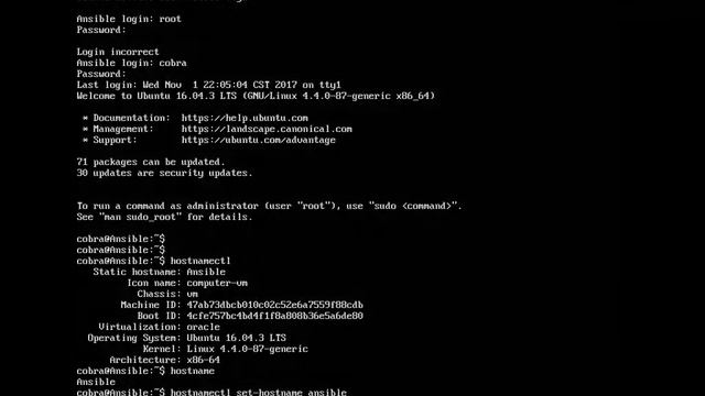 Use "hostnamectl" to change hostname смотреть онлайн