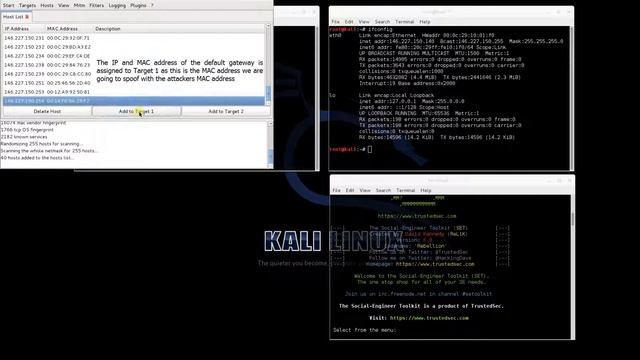Credential Harvesting using SET and Ettercap смотреть онлайн