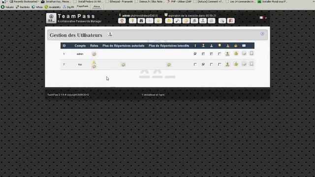 Demo authentication ldap et Teampass смотреть онлайн