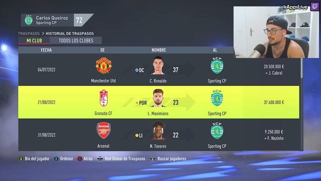 VUELVE CRISTIANO RONALDO 😱 RECONSTRUYENDO al SPORTING de PORTUGAL 🔥 FIFA 22 MODO CARRERA EXPRESS смотреть онлайн