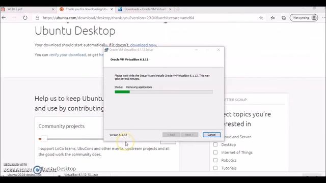 PART 1 Download Ubuntu Desktop and Virtualbox смотреть онлайн