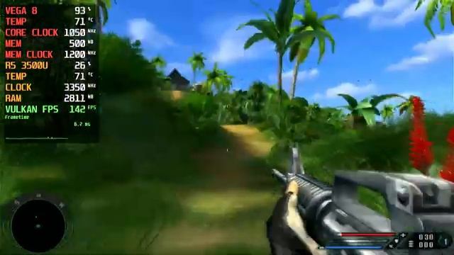 Far Cry - DXVK - Ryzen 5 3500U + VEGA 8 - 720p, Max Settings, 35W TDP смотреть онлайн