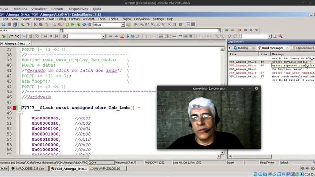 Programação Atmega Aula 04A - Solução para erro de compilação no Windows da variável __flash смотреть онлайн