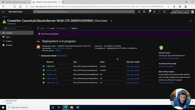 Criar uma máquina virtual Linux no Azure смотреть онлайн