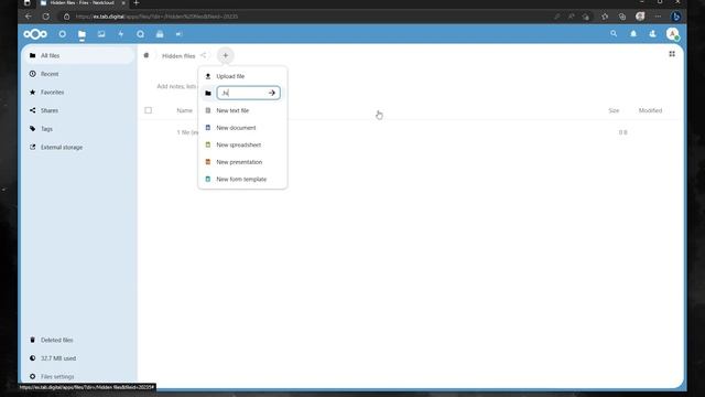 How to create and view hidden files in Nextcloud смотреть онлайн