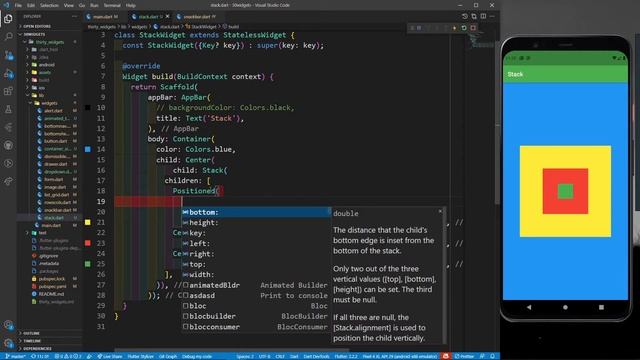 Stack and Positioned in Flutter | Flutter Complete Crash Course | Flutter Widgets | 30DaysOfFlutter смотреть онлайн