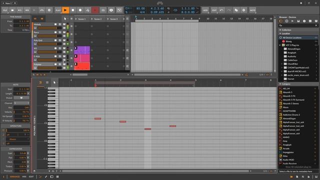 ambient improv with Bitwig смотреть онлайн