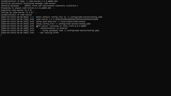 How to install VSCode Server on Ubuntu server