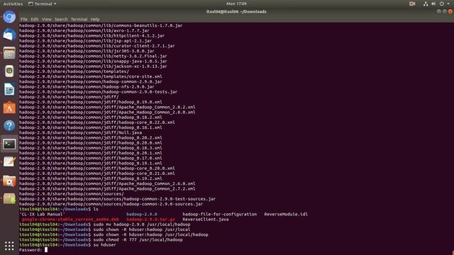 VIRESH CHAPTE | TE IT | SL VI | Singlenode hadoop-2.9.0 Installation on ubuntu|Assignment 1| смотреть онлайн