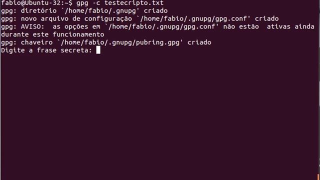 Criptografia - Encriptar arquivos com GnuPG no Linux - Teste de cifra simétrica - 07 смотреть онлайн