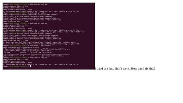 Unix & Linux: Unable to acquire the dpkg frontend lock (/var/lib/dpkg/lock-frontend), are you root? смотреть онлайн