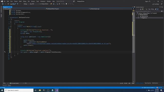 Internet speed checker tool using C# and .NET Core смотреть онлайн