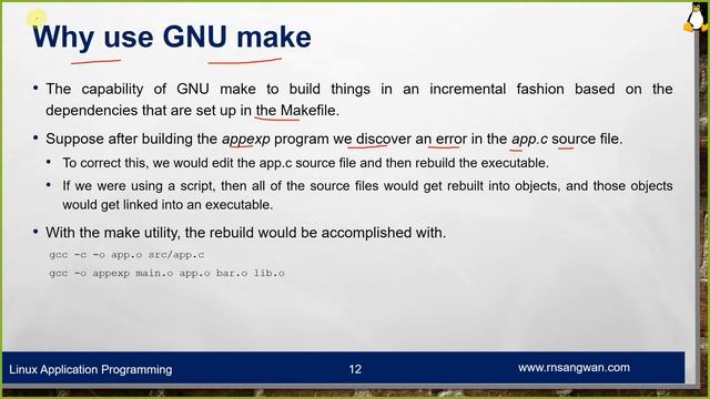 Session 4 Building Software with GNU Make | Linux Application Programming смотреть онлайн