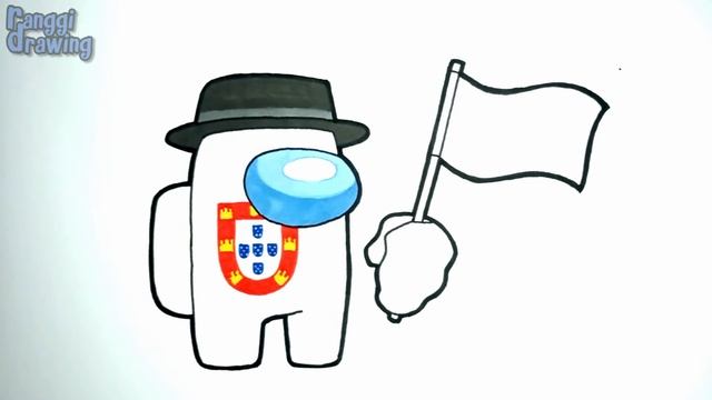 How to Draw AMONG US PORTUGAL FLAG смотреть онлайн