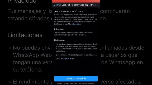 Utilizar WhatsApp en múltiples dispositivos (versión Beta). смотреть онлайн