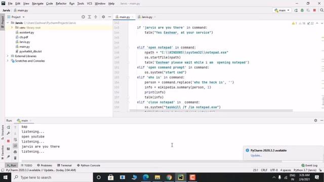 JARVIS - Part1 Python based Artificial Intelligence | Personal Assistant смотреть онлайн