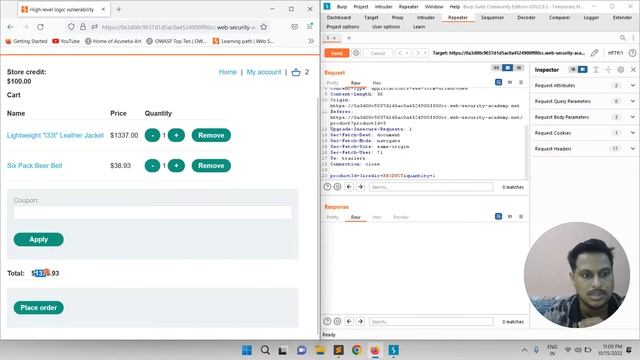 Parameter Tampering Attacks - Bug Bounty Hunting #practical #education #hacker #part2 #hindi смотреть онлайн