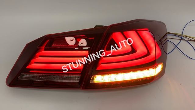 Фонари задние Honda Accord 9 красные смотреть онлайн