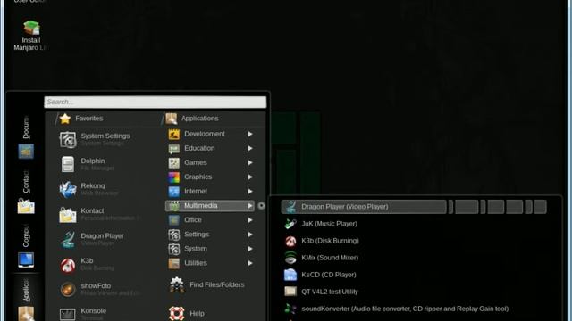 Manjaro Linux KDE 0.8.5 Presentation смотреть онлайн