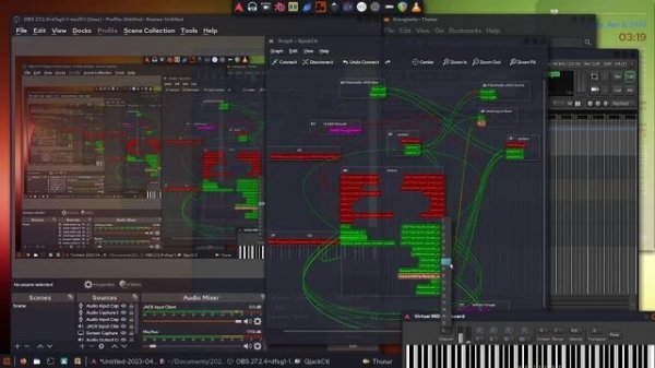 AVLinux MXE - Ardour Virtual MIDI Keyboard