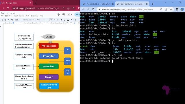 0x00 . C- hello world -GCC Explained #alx #alxafrica #alxsoftwareengineering смотреть онлайн