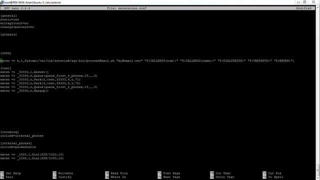 Configuring Linux, Asterisk with power3.ru: Asterisk e-mail notification about processed call смотреть онлайн