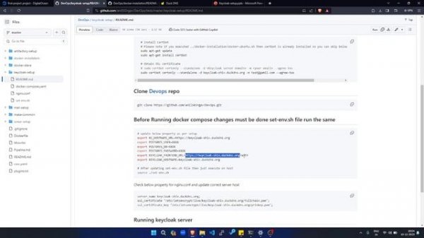 Keycloak Production ready setup in Docker compose, with Postgres and Nginx in Ubuntu server.