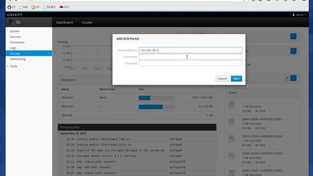 Cockpit - iSCSI смотреть онлайн